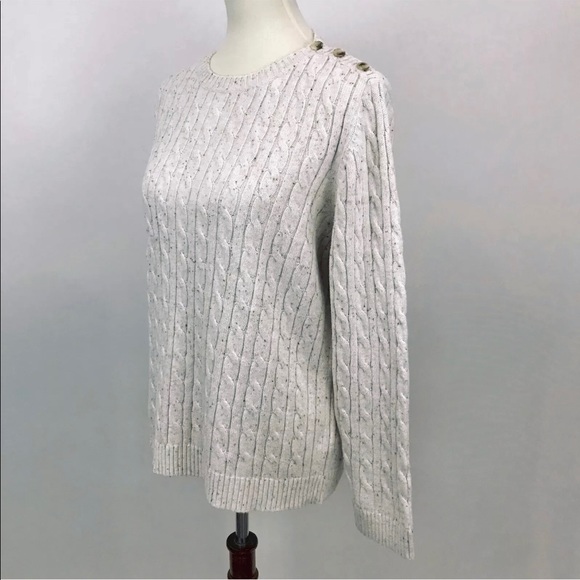 Croft & Borrow Grey Cable Knit Sweater - Picture 1 of 10